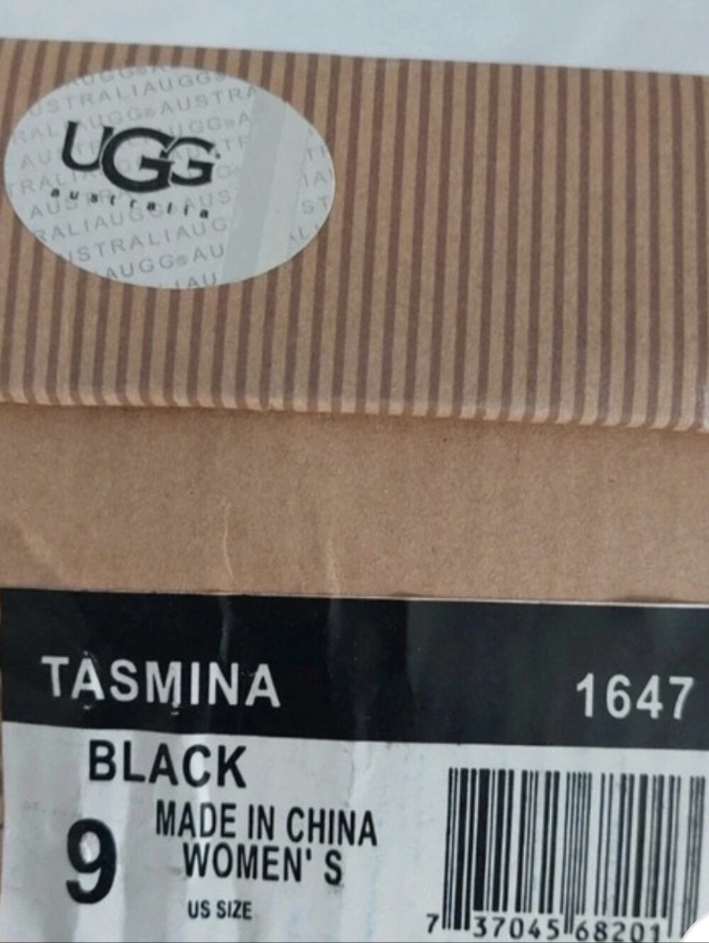 UGG Ladies Black Suede Shearling Thong Sandals - Picture 5 of 7